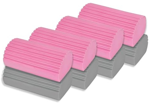 ADLEER 8PCs Esponja Plumero Atrapapolvo Diseño Mejorado - Plumero Humedo - Atrapapolvo de Esponja Limpia Polvo