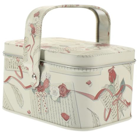 Cabilock Scatola Di Latta Per Biscotti Scatola Per Caramelle Natalizie Contenitore Per Dolcetti e Caramelle Per Bomboniere e Piccoli Regali