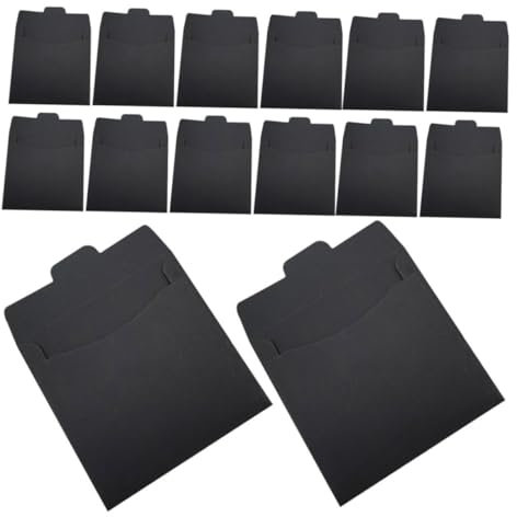 Tofficu 100pcs Kraft Paper Cd Envelopes Dvd Sleeves Cardboard Packaging for Cd Dvd Storage Envelopes for Card Catalogue