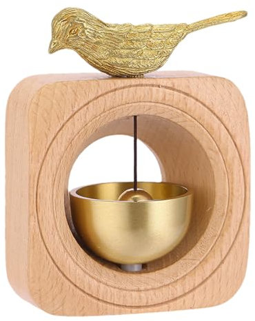 Timbre magnético para puerta, campanilla magnética para puerta, adorno de cascabel de latón japonés decorativo para tienda de negocios