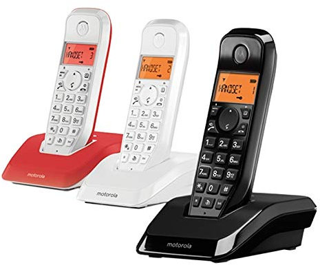 glowster Trio DECT-Telefon, bunt, Unterstützung für klare Anrufe, kabellose Technologie, ideal für Zuhause oder Büro.