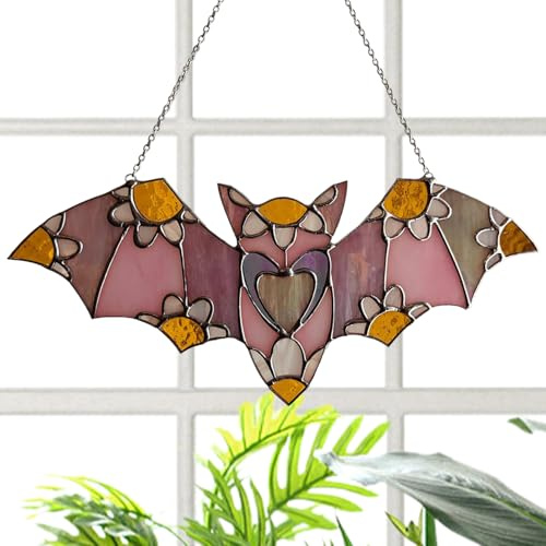 Attrape-soleil en acrylique - Décoration pour Halloween - Plat et coloré - En acrylique - Pour l'intérieur et l'extérieur - Pour balcon, chambre à coucher