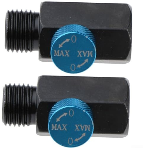 Gdfnmogo Kit de regulador de flujo de aire en línea NPT de 1/4 pulgadas, herramienta de válvula de presión de aire comprimido de acero para herramientas neumáticas, accesorio de compresor de aire para