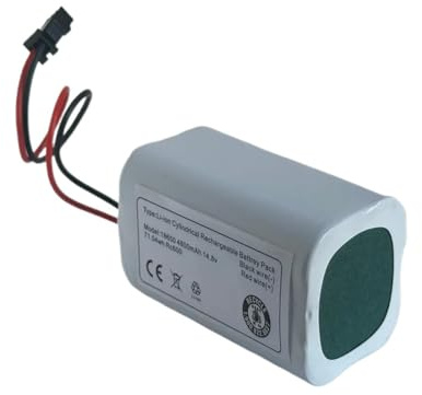 Batería De Repuesto Compatible con Conga 990 Y 1090, Tesvor X500, Deebot N79, N79S, DN622, RoboVac 11 Y 11S, Y RoboVac 30. 14,4 V, 2600 MAh.(Battery-4800mAH-1PCS)