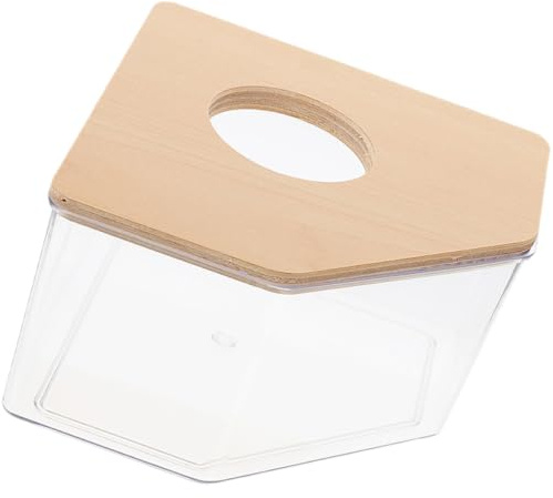 YARNOW Hamster Sand Bath Box Transparent Small Pet Sand Bath Container For Hamster Chinchilla Guinea Pig With Viewing For Bathing And Playing