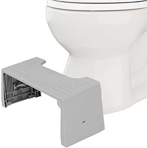 Squatty Potty Porta Folding Travel Bathroom Toilet Stool – 17.78 cm Gray
