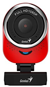Webcam GENIUS QCAM6000 1080P Full HD avec Micro USB Rouge