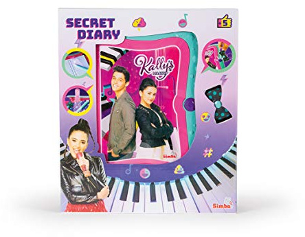 Simba 109413006 Kally's Mashup Elektronisches Geheimtagebuch, Sicherheitsöffnung durch Armband, unsichtbare Tinte, Geheimversteck, Batterien im Lieferumfang enthalten