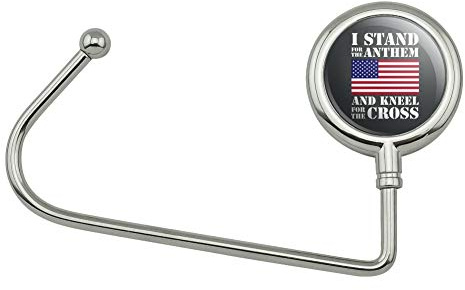 GRAPHICS & MORE I Stand for The Flag Kneel Cross USA Purse Bag Hanger Holder Hook