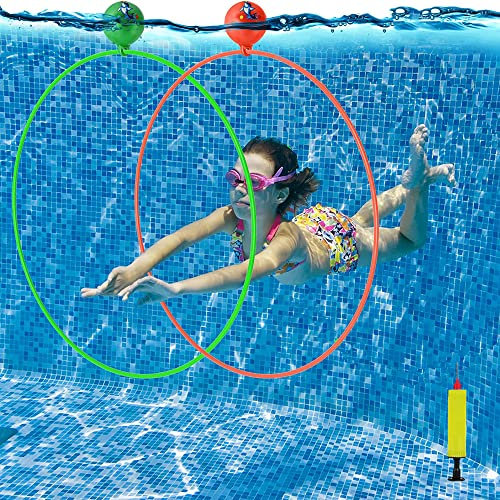 TOPWAYS Swimming Training Diving Pool Toys, Swimming Sports Diving Door Game Children's Underwater Training Gift Summer Fun Swimming Toys for Pool for Kids Girls Boy