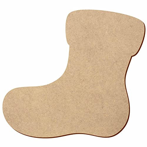 MDF Nikolausstiefel - 5-50 cm Deko Basteln, Pack mit:25 Stück, Breite:26cm breit