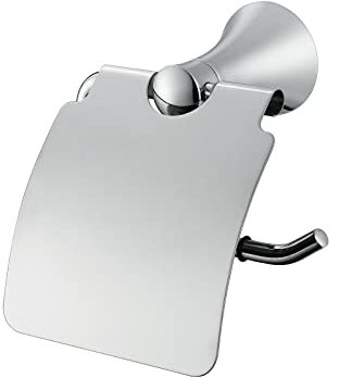 Boyuan Toilettenpapierhalter mit Deckel Klopapierhalter Rostfreier Stahl Klorollenhalter Wandmontage Papier Halterung wc Rollenhalter für Badezimmer, Toilette, Küche, Chrom