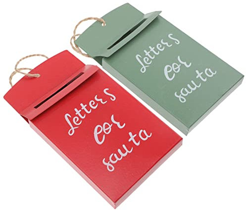 Warmhm 2stücke Weihnachtsbaum-briefkasten-Ornamente Strapazierfähigem Material Mit Aufhängeschnur Für Weihnachtsdekorationen Party-Accessoires Und Geschenke