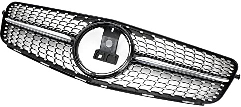 Artudatech Front Bumper Grille Grill Compatible with Benz W204 C300 C350 2008-2014 LED C-Class