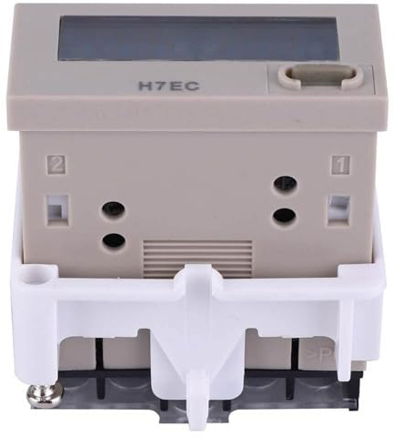 Compteur Numérique, Compteur électrique Numérique H7EC N, Affichage LCD à 8 Chiffres, Totalisateur Numérique sans Tension D'entrée, Fonctionne sur Batterie pour Les Applications