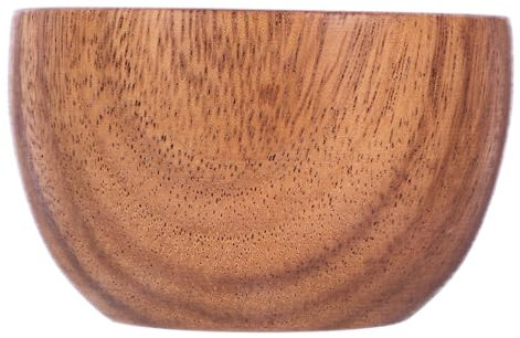 Amosfun 3 Stk Holzschüssel Salatgericht Container Tasse Salatschüsseln Große Portion Gewürzglas Handdekor Ramen-schüssel Futternapf Verdicken Getrocknete Obstschale Japanische Teller Nüsse