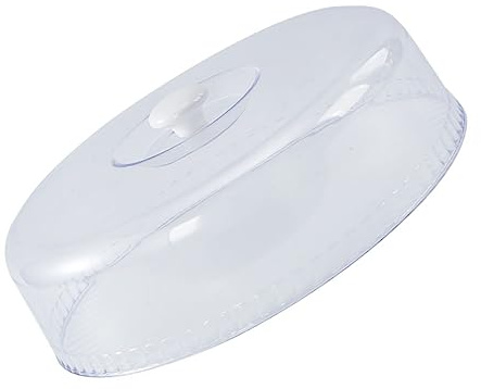NAMOARLY Kuchenabdeckung aus PVC Transparente Frische Tellerabdeckung mit Spritzschutz Hitzebeständig und Mikrowellengeeignet Geeignet für Obst und Desserts zur Frischhaltung und Schutz
