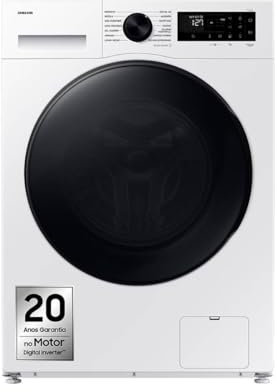 Lavadora y Secadora de Ropa Samsung AI Eco Bubble 9kg/6kg 400RPM Blanca WD90DG5B15BEEP