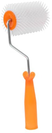 POPETPOP Self Leveling Defoaming Paint Roller 4-inch Nail Roller Brush 13mm Spikes Cement Floor Screed Tool for Flooring Bubble Removal