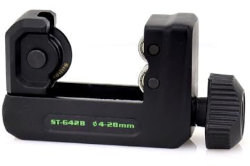 3S SuperSamaStore Tagliatubi Manuale Portatile ST-428, 4-28mm, Taglia Tubo Professionale Tascabile per Tubature in Rame e Alluminio, con Rullo in Acciaio, Piccolo e Pratico