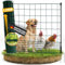NATURIZ® Weidezaun 105cm x 25m extra hoch - mobiler Hundezaun, Hühnerzaun & Schafzaun extrem stabil, ohne Strom, Grün (25m)