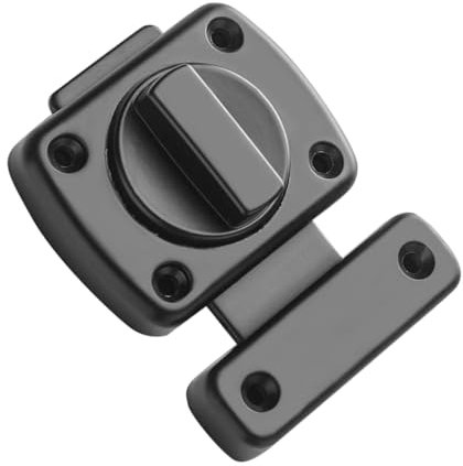 Noir Loquet en Alliage de Zinc de Porte Intérieure pour Salle de Bain