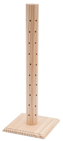 Supporto per lecca-lecca in legno, 62 fori, espositore da tavolo per caramelle, espositore per torte pop, supporto per dolci, dolci, bastoncini per torte, in occasioni come feste, compleanni, ecc