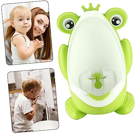 GALPADA Urinoir Pour Tout-petits Garçon Multifonction, Urinoir Grenouille Mural Vert, Réservoir Amovible, Roue à Eau Rotative, Apprentissage Propreté, Salle De Bain Garçon Et Filles, Kit Éducatif