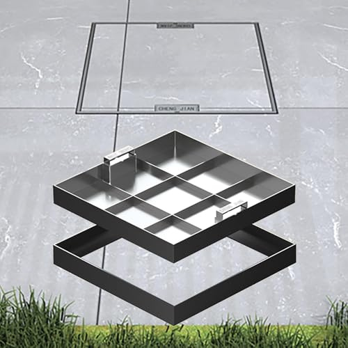 Heavy-Duty Outdoor Drain Cover, Integrated Sewer Cleaning Lid for Courtyards & Driveways, Waterproof & Invisible Septic Tank & Catch Basin Covers