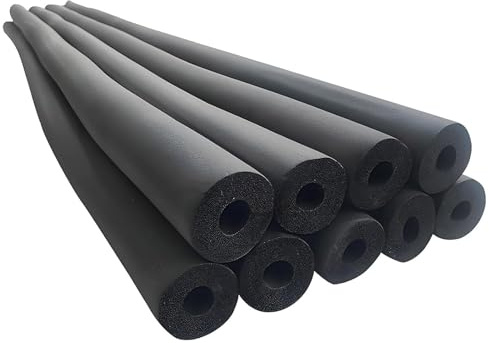 Outdoor Antifreeze Insulation Pipes Foam Tube, 1.8m Pipe Insulation/Lagging/Cladding, Black Rubber Insulation Hose, Waterproof Retardant, Pipe Cover ID 6-110mm(43mmx15mmx1.8m)