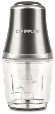 G3 Ferrari G20163 Tritatutto Vetromix, 500W, Bicchiere in Vetro 500 ml; 4 Lame INOX, Funzionamento Pulse, Base Antiscivolo in Silicone, Completamente Smontabile, Facile da Pulire, Silenzioso
