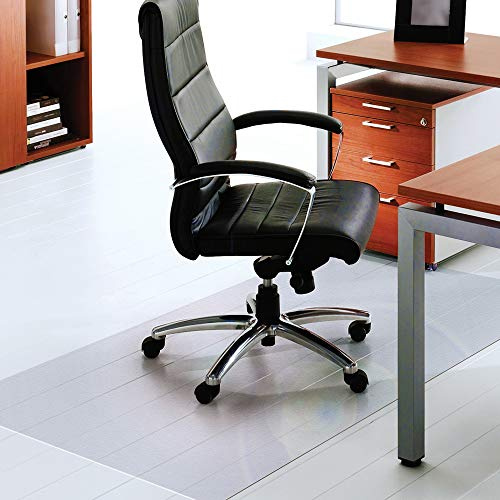 Floortex Bodenschutzmatte | Bürostuhlunterlage ultimat | 150 x 300 cm | aus Original-Floortex-Polycarbonat | transparent | rechteckig | TÜV Zertifiziert | für Harte Böden