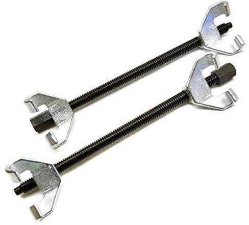 KIT COPPIA COMPRIMI MOLLA AMMORTIZZATORE UNIVERSALE AUTO MOLLE 370MM ATTREZZO