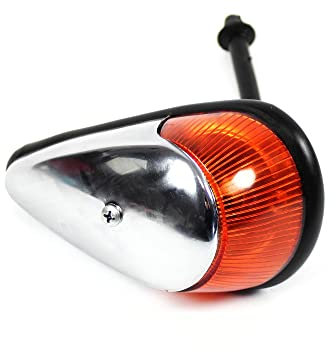 Blinkleuchte mit Gummidichtung verchromt vorne