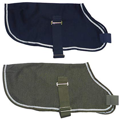 Eskadron Hundemantel Jersey Melange Bonded in Martini-Olive oder Navy, Größe:M, Farbe :Martini-Olive