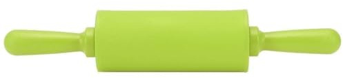 Mattarello, mattarello in silicone antiaderente da 9 pollici Mini mattarello Rullo per pasta in silicone Piccolo mattarello per bambini Cottura al forno(Verde)