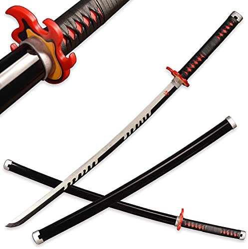 ACTASITEMS Anime Giapponese Cosplay Prop Spada di Legno - 104 cm, Katana
