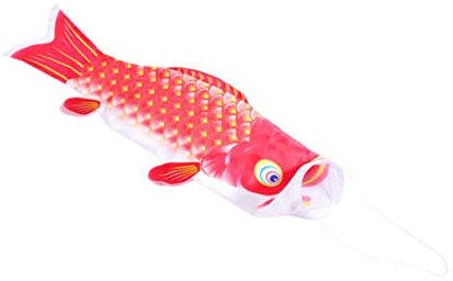MERRYHAPY Sommerdeko Außenflagge Windfahne Für Hof Gartendekoration Windspiel Im Freien Dekorationsflagge Im Freien Windsocken Zum Aufhängen Im Freien, Robust Koi-Fisch- Koifisch Japan