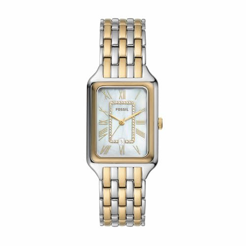 Fossil Orologio Raquel per donna, Movimento al quarzo a tre lancette con cinturino in acciaio inossidabile