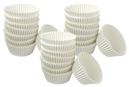 Zenker 9917650 Lot de 225 barquettes en papier certifié FSC, Lot de moules en papier jetables pour muffins et cupcakes, moule muffin, moule a muffins, Papier FSC, 7 x 3 cm | Lot de 225 pour ne pas manquer en service, Papier FSC blanc, Format 5 cm base et 7 cm haut, Moule à gâteaux