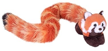 Wild Republic Tailkins Roter Panda, Plüschtier, 101 cm, Kuscheltier, Füllung besteht aus recycelten Wasserflaschen, Rot/Ausflug, Einfarbig (Getaway Solids)