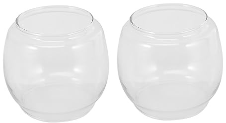AOKWAWALIY 2St Lampenschirm aus Petroleum Hurrikan-Kaminlampenkugel ersatzglas windlicht kerzenhalter Öllampenkamin Country Style lampenschirm Retro Kerzendocht Zubehör Laterne Kerosin