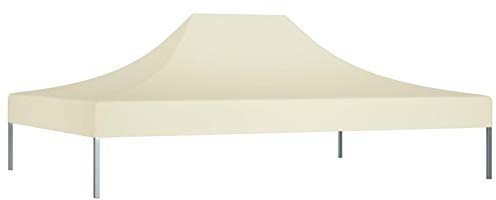 SECOLI Copertura Gazebo 4,5x3 m Telo per GazeboTetto di Ricambio per Gazebo Crema 270 g/m²