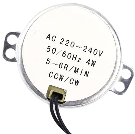 Synchroner AC-Getriebemotor, 4 W CW/CCW, 5–6 U/min, Elektromotor für Automatisierungssteuerung und Haushaltsgeräte (5-6 U/min)