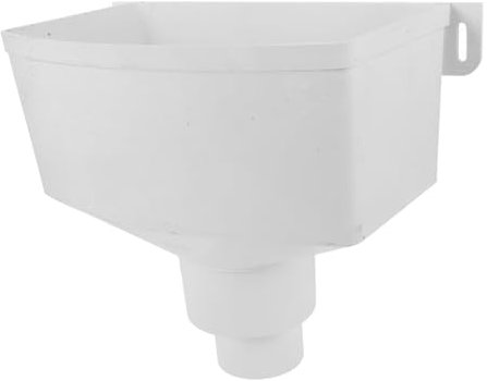 Angoily Raccord Gouttière en Pvc Blanc pour Canalisation D'eau de Pluie, Résistant aux Déformations, Promoteur du Flux D'eau, Accessoire pour Système de Récupération des Eaux Pluviales