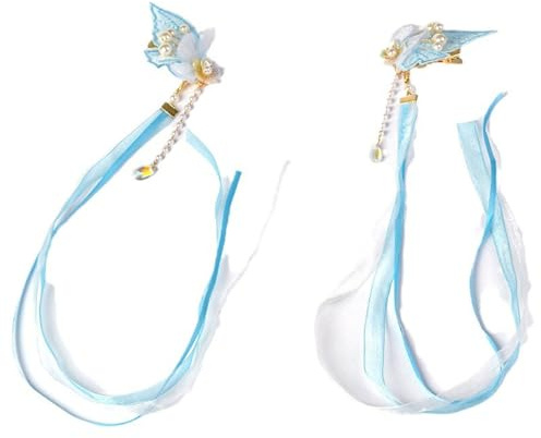 Haarclip Schmetterling 2000er Jahre Ribbon Cottagecore Blumen Schmetterling Flacher Clip Cottagecore Haarnadel Elegante Haarclip Für Bündel