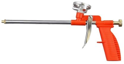 Pistola per schiuma, spruzzatore isolante in metallo resistente, applicatore in schiuma PU per calafataggio, riempimento, sigillatura