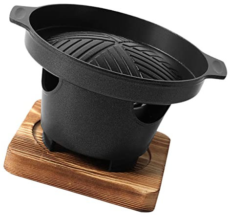 FONDOTIN 1ensemble Barbecue Électrique Sans Fumée Mini Cuiseur Portable Pour Camping Et Maison Plaque Antiadhésive Pour Poisson Légumes Et Compact Accessoire De Cuisine Pratique