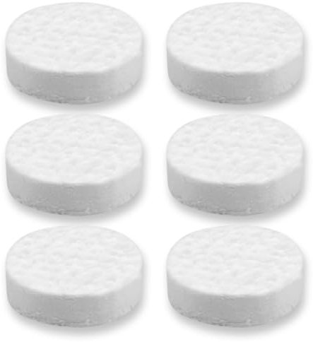 KEQAR 6 Pezzi Lana di Ceramica per Bioetanolo Fibra Ceramica Lana per Caminetto a Bioetanolo Spugna Ceramica per Camino a Bioetanolo da Interno e Gel Caminetto da Tavolo (86 x 86 x 25mm)