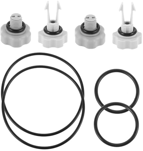 MOTHNUR Juego 8 Piezas Anillos de Sellado Junta Tórica para Bomba Filtro Piscina, Repuesto Mantenimiento Reparación, Piezas PVC Duradero para Filtros Depuradora Piscina